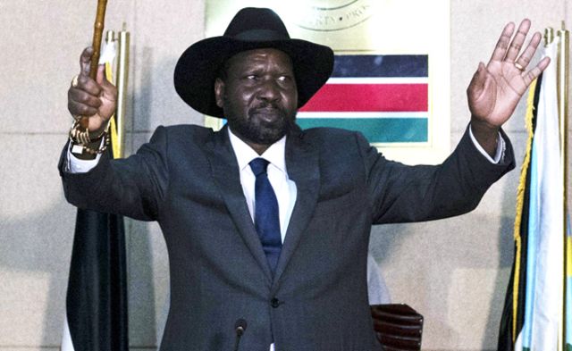 סאלבה קיר נשיא דרום סודן (רויטרס)