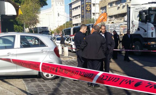 זירת אחד ממקרי הירי בחיפה (שמעון אדרי ורפאל ביטון)