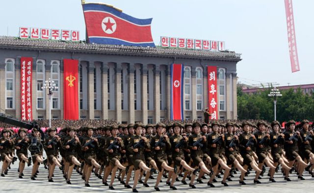 מצעד צבאי בקוריאה הצפונית