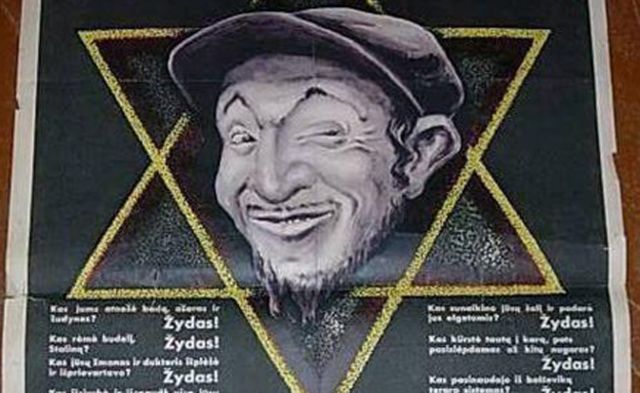 כרזה אנטישמית - היהודים חוששים מהסלמה