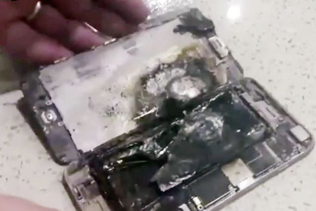 האייפון 6 פלוס לאחר הפיצוץ 