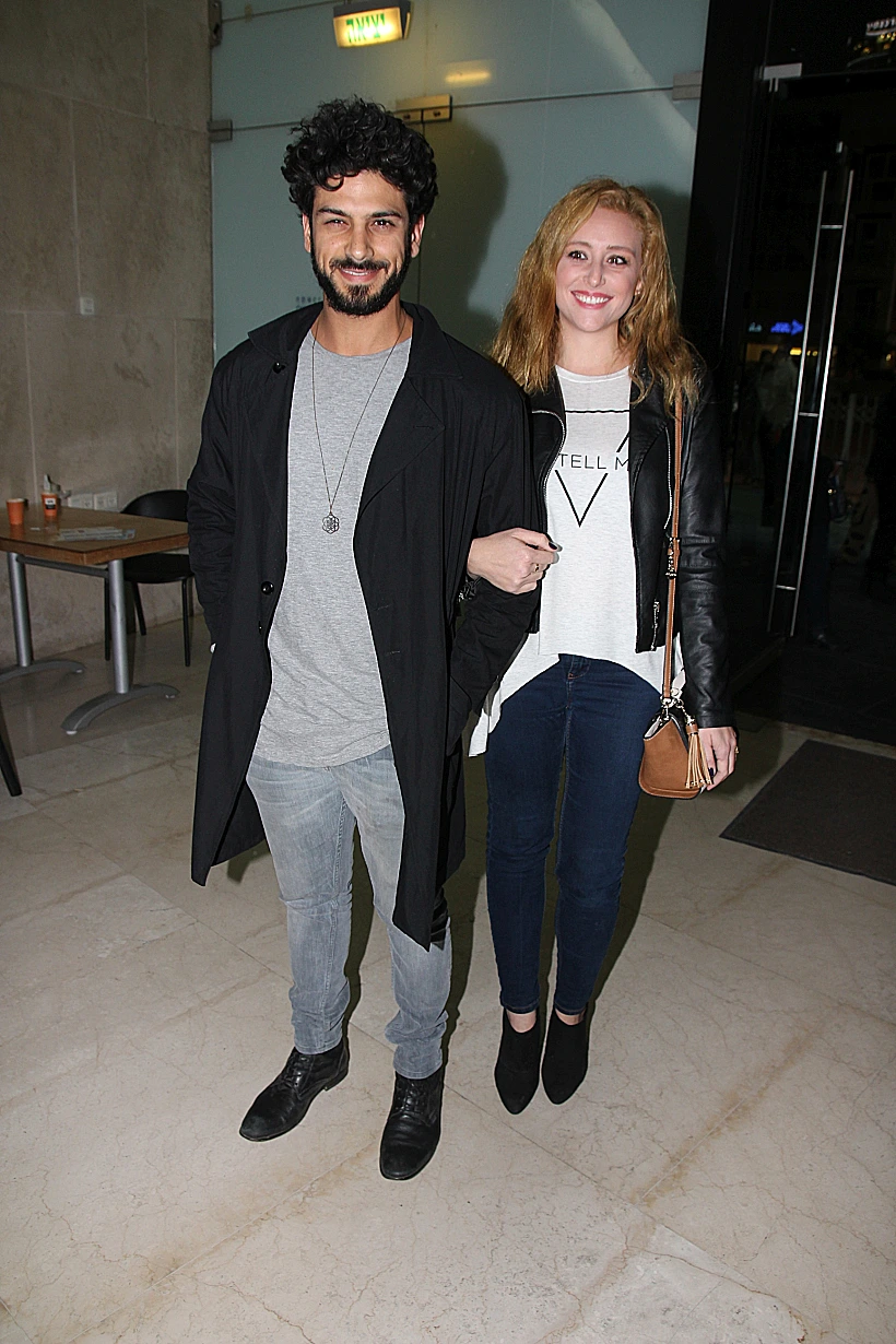 אביב אלוש ואשתו