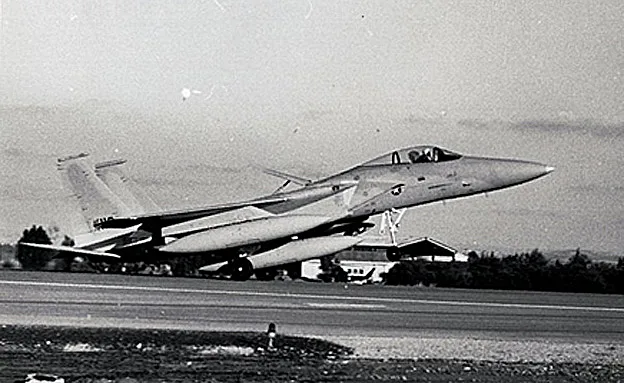 מטוס האף 15 נוחת בארץ לראשונה (דובר צה''ל)