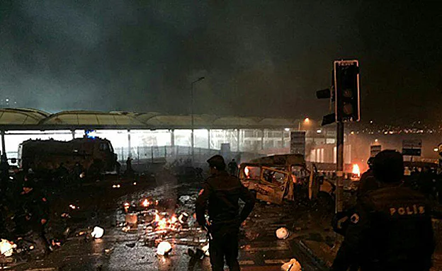 פיצוצים לאחר תום משחק הכדורגל