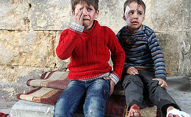 מאות אלפי תושבים נמלטו מחאלב (רויטרס)