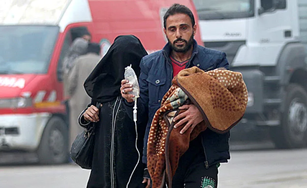 ראשונים יהיו הפצועים והילדים (רויטרס)