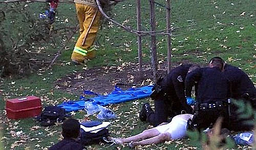 צוותי החילוץ מנסים לטפל באם הכלה