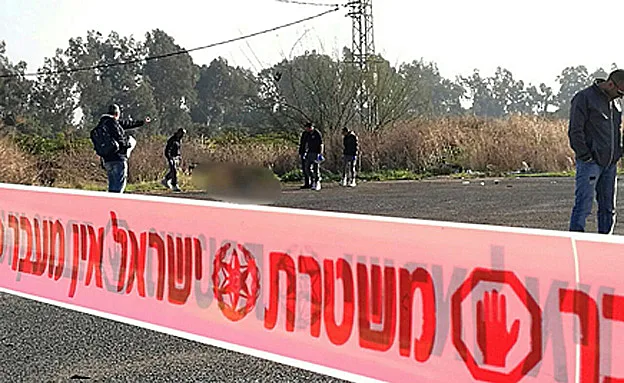 זירם הרצח,ליד מגדל, הבוקר (דוברות משטרה מחוז צפון)