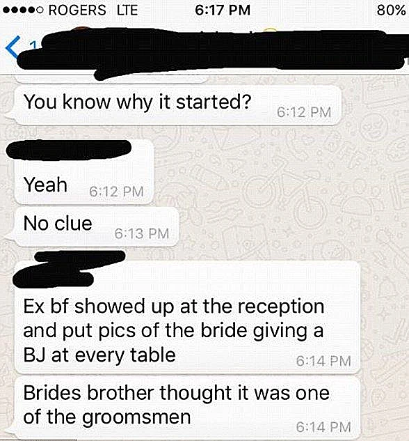 שיחה בין האורחים המספרת את שקרה