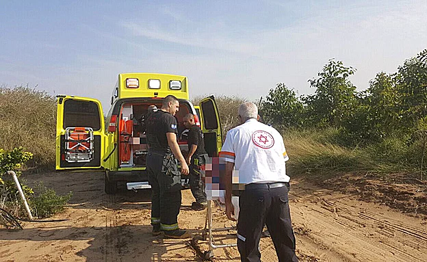 הטייסים פונו לבית החולים