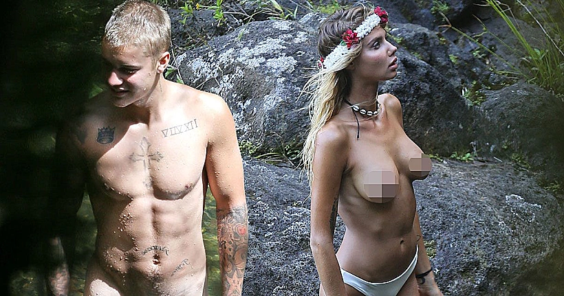 אוי, איך הצלם פפארצי הזה הגיע לאמצע היער? ביבר והחברה הבת מזל שלו