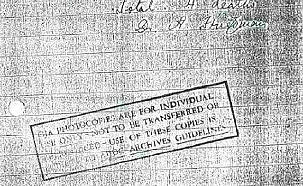 המסמך שהוגש למשפחת שוספי (ארכיון המדינה)