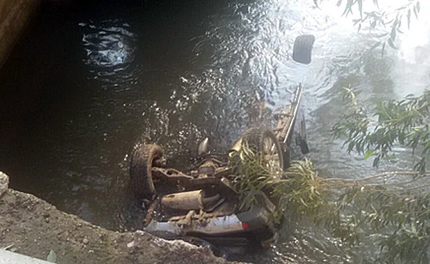 הרכב שהתהפך