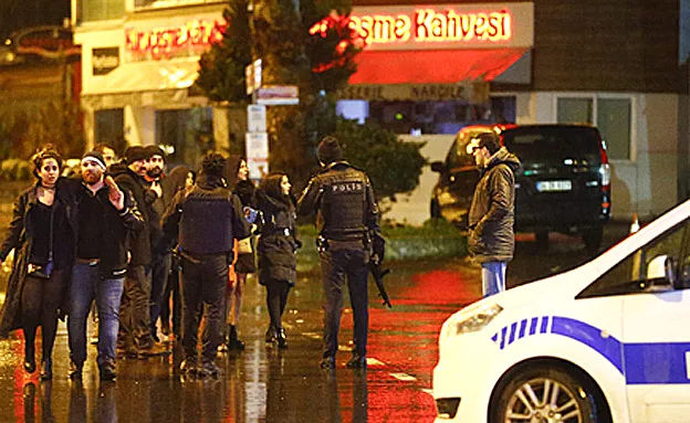 זירת הפיגוע באיסטנבול