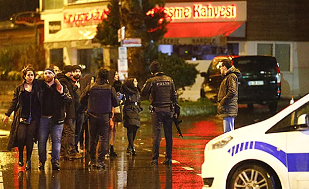 זירת הפיגוע באיסטנבול