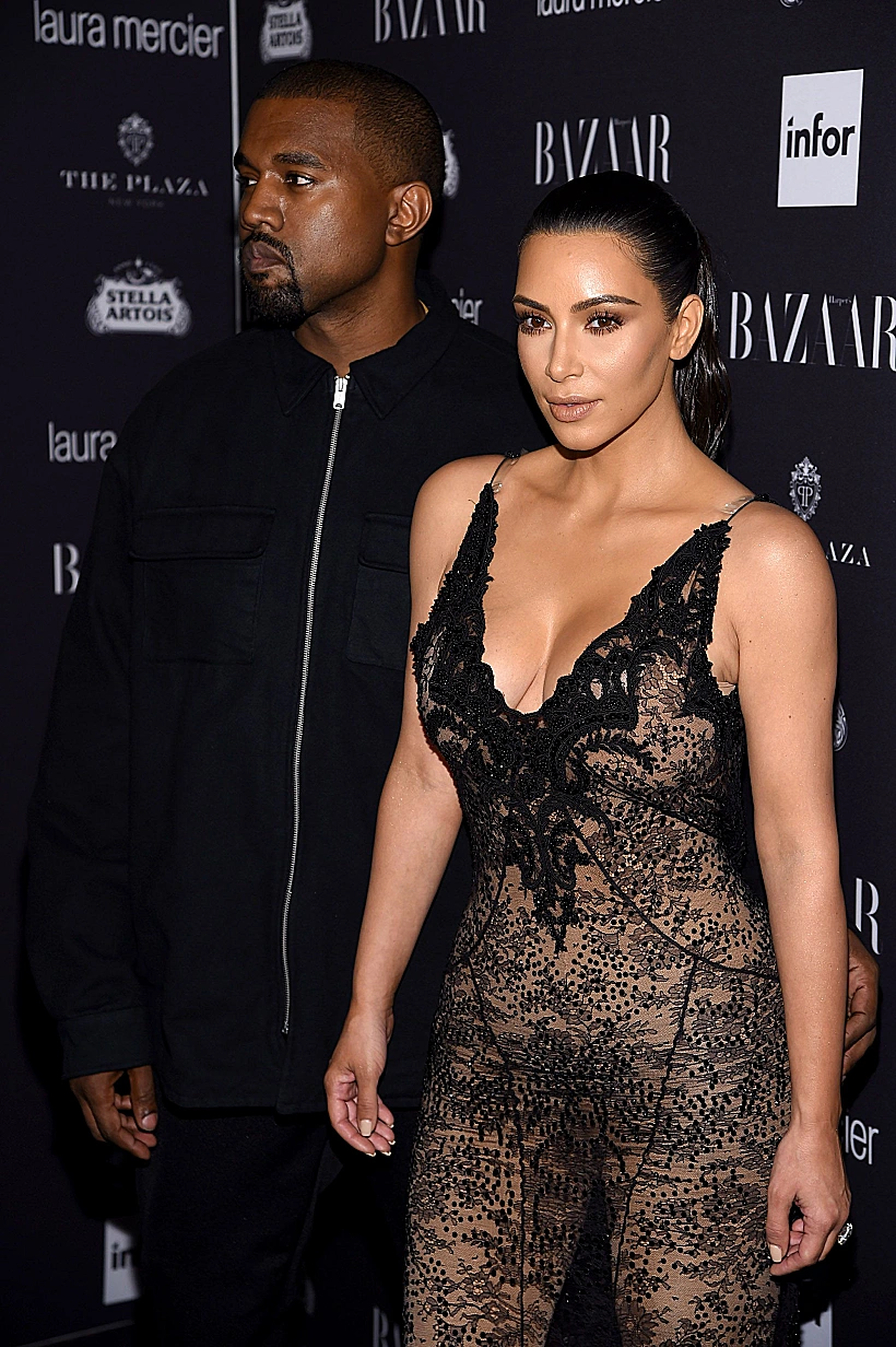 קים ובעלה (לבינתיים) קניה ווסט. (Getty Images)