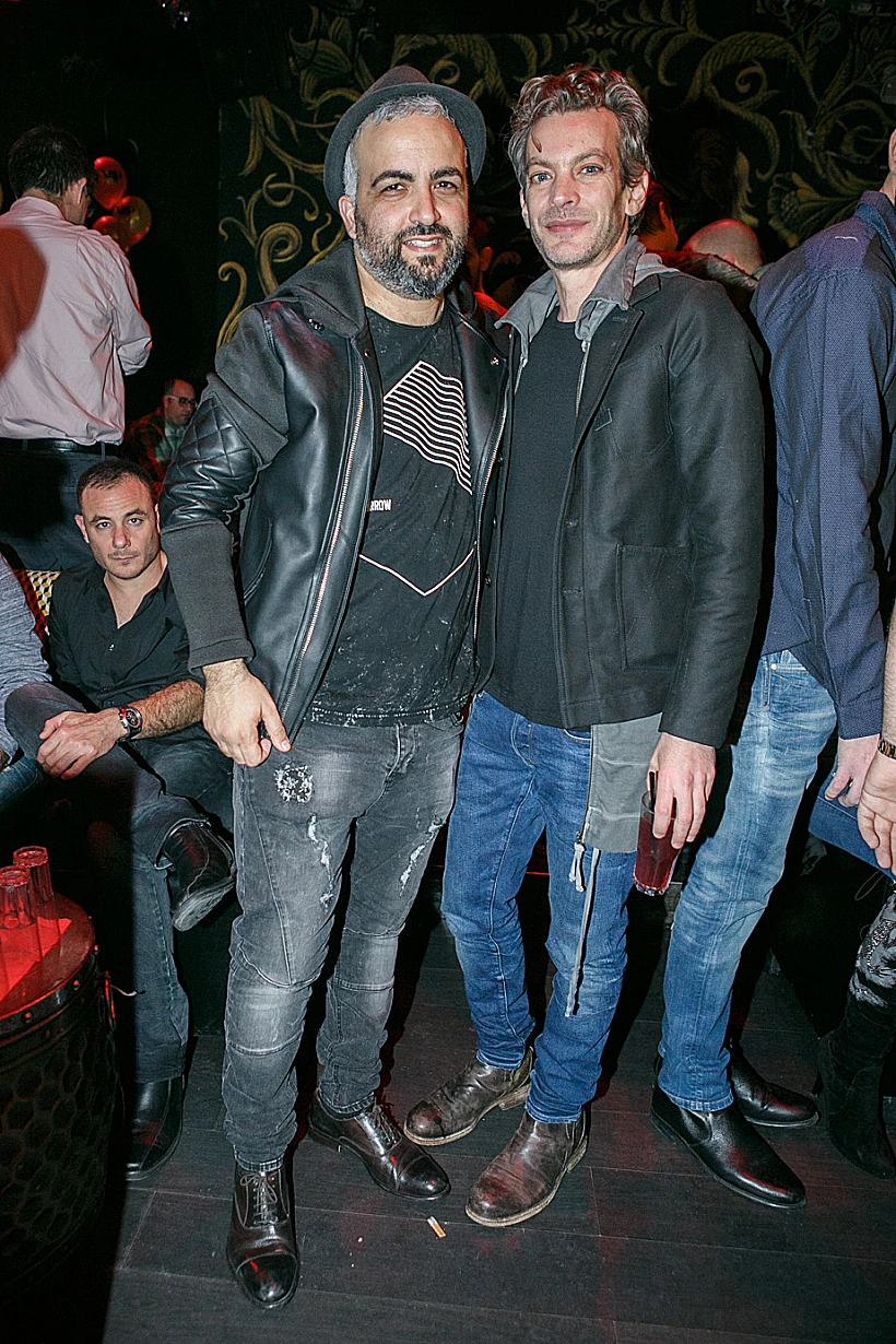 מוקי וחתן השמחה מושיקו שטרן