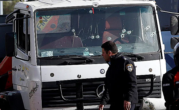 זירת הפיגוע בארמון הנציב