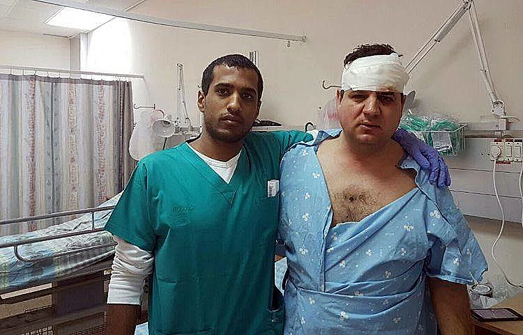 ח''כ עודה בבית חולים סורוקה