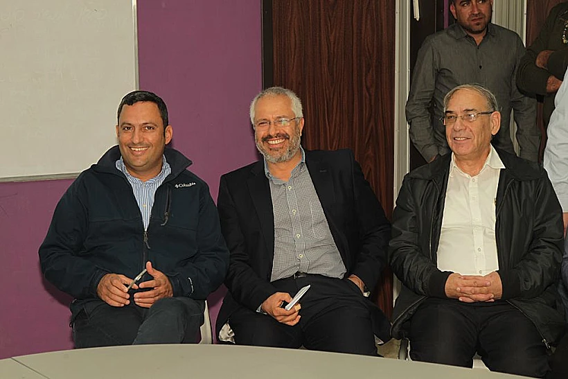 אורן הלמן, אלון דוידי וחיים רוסו צילום: יוסי וייס