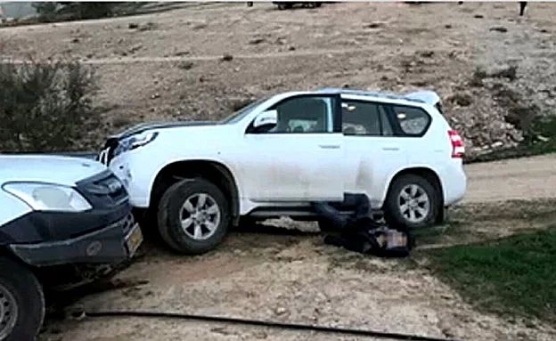 זירת דריסת השוטר בנגב (דיווחי הרגע)