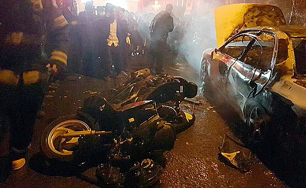 האופנועים שהושחתו