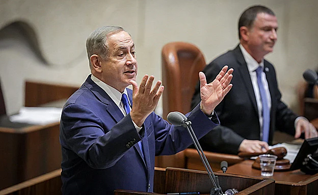 נתניהו, שלשום במליאת הכנסת