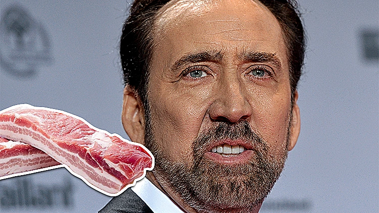 נתח החזיר הזה יותר שפוי ממך. ניקולס קייג'