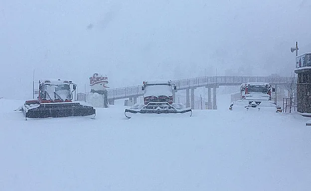 החרמון סגור עקב תנאי מזג האוויר (אתר החרמון המושלג, היום)