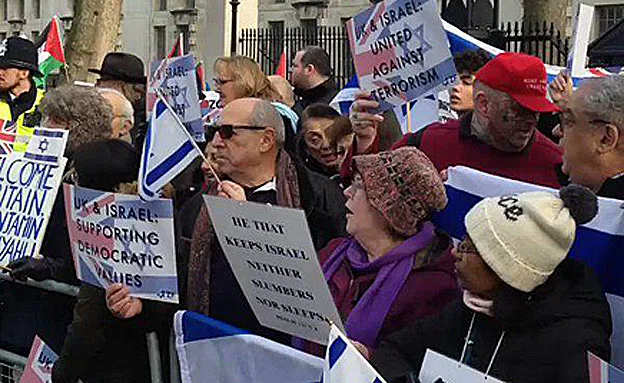 מפגינים פרו ישראלים