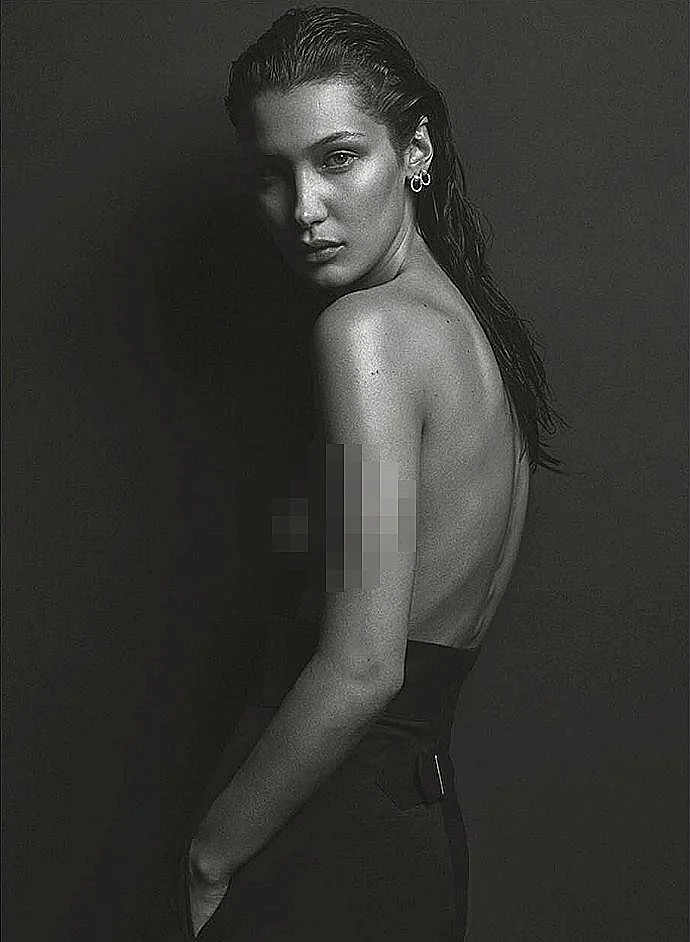 לא קר לך גברת? בלה חדיד (V magazine )