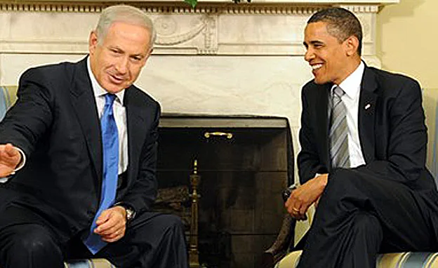ראש הממשלה בנימין נתניהו עם נשיא ארה''ב