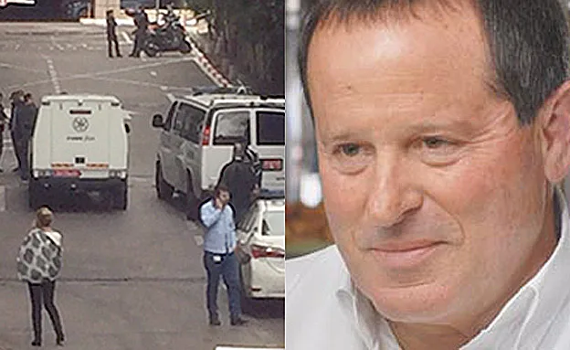 מאיר שמיר וזירת אחד הפיצוצים