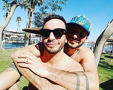 מושיק גלאמין והארוס הטרי. צילום: אינסטגרם