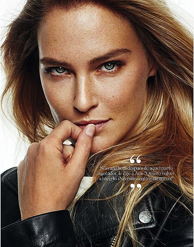 המשיכה להתאמן גם לקראת הלידה. Elle Spain By Xavi Gord