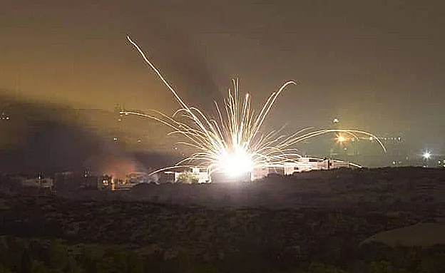 תקיפה בסוריה צפון פיצוץ