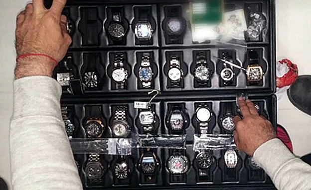 שעוני יוקרה של החשודים