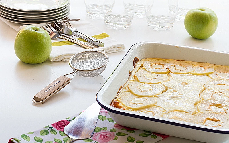 עוגת גבינה תפוחים