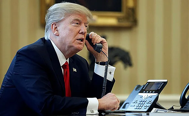 שיחה ראשונה מאז כניסתו לתפקיד. טראמפ
