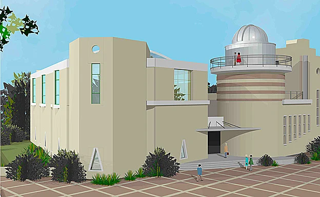 מבנה המוזיאון מבחוץ. הדמיה