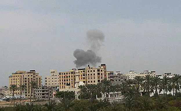 התקיפה בעזה אתמול בעקבות ירי
