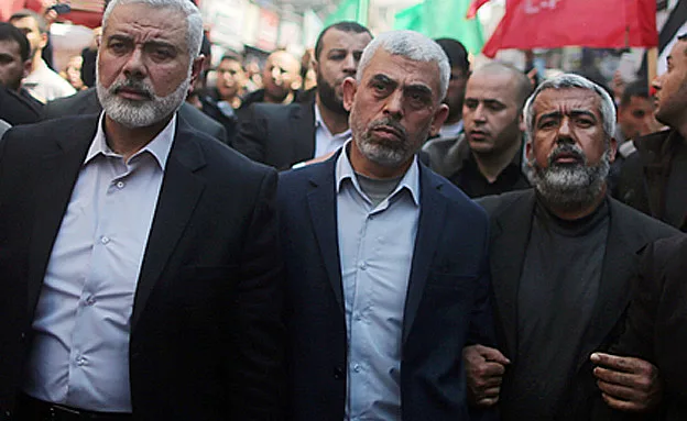 בכירי חמאס בהלוויה