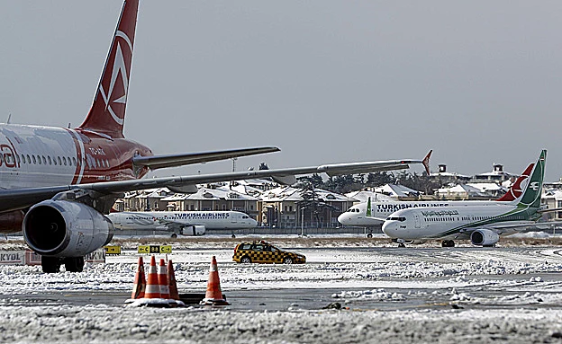 בטורקיה קורקעו טיסות רבות (רויטרס)