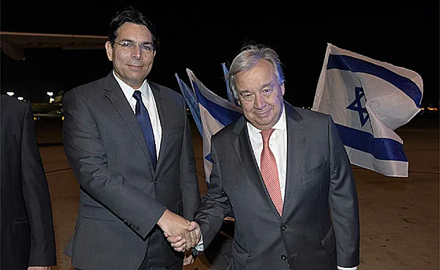 מזכ''ל האו''ם והשגריר דנון (שלומי אמסלם)