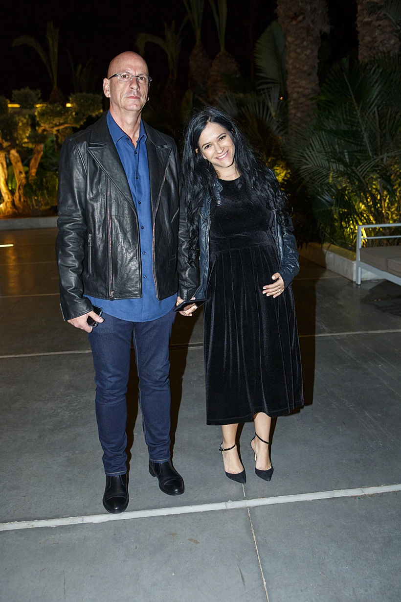 תמונה נדירה. מיקי ובן הזוג אריק