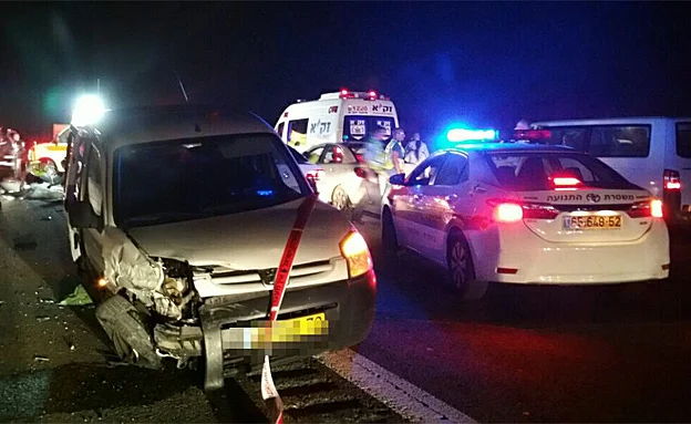 תאונה בכביש 6, ארכיון (דוברות משטרת ישראל)