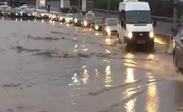 מחלף פולג. היום (דוברות המשטרה)