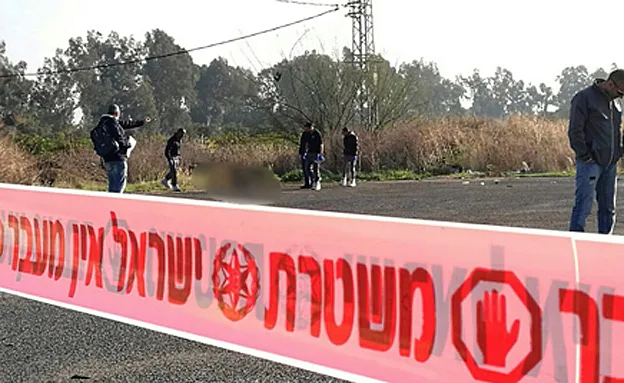 זירם הרצח,ליד מגדל, הבוקר (דוברות משטרה מחוז צפון)