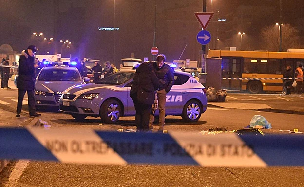 זירת החיסול, היום (משטרת איטליה)