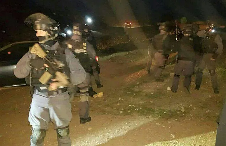 שוטרים במהלך המבצע בנגב (פסגת המעודכנים)